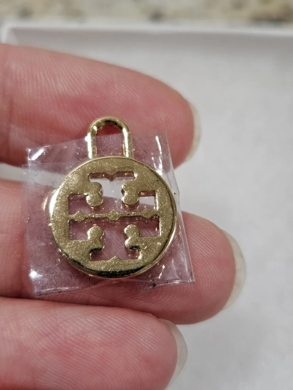 Tory Burch Logo Padlock Charm